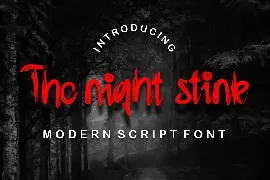 The night stink font