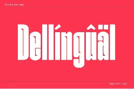 Dellingual font