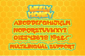 Weely Honey - Playful Display Font