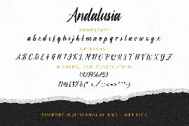 Andalusia - Bold Font