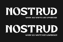 NOSTRUD font