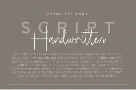 Aethuisty Handwritten Script Font