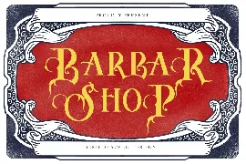 Barbar Shop - serif blackletter font