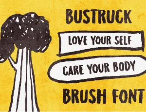 Bustruck Brush Font