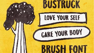 Bustruck Brush Font