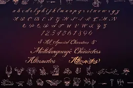 Montante Decorative Script font