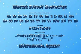 Winter Sunday a Playful Winter Font