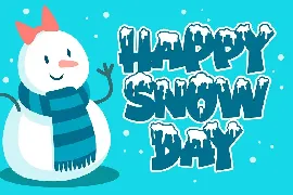 Winter Sunday a Playful Winter Font