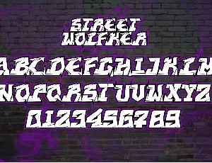 Street Wolfker - Unique Graffiti Font