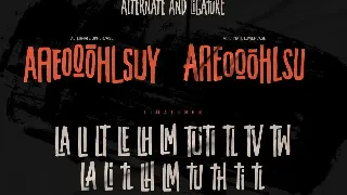 TROBOSH TYPEFACE BRUSH FONT