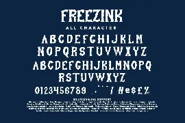 Freezink Dripping Display Font Halloween