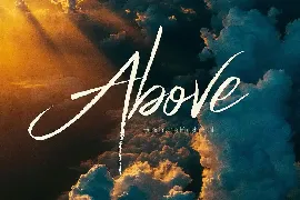 Above Brush & SVG Script font