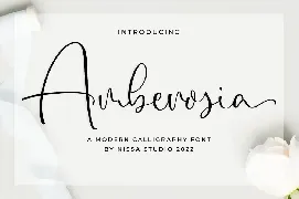 Amberosia Script font