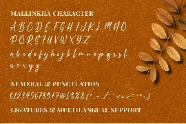 Mallinkha - Fashion Font