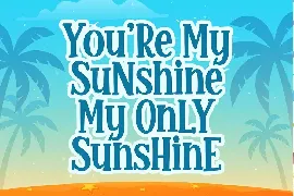 Glamy Sunrise a Quirky Font