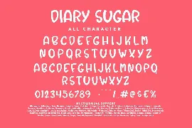 Diary Sugar Cute Display Font