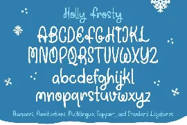 Holly Frosty - Joyful Holiday Font