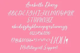 Anabelle Diary - Beautiful Calligraphy Font