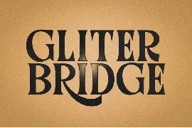 GLITER BRIDGE font