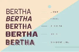 Bertha font