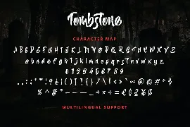 Tombstone font