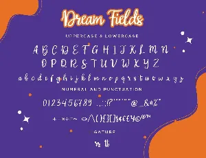 Dream Fields - Handwritten Script fonts