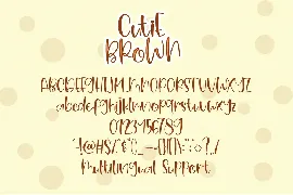 Cutie Brown Crafty Font