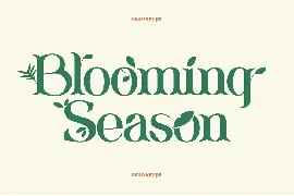 Blooming Season font