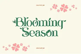 Blooming Season font