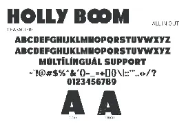 Holly Boom Advertisement Font