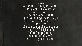 New Akira 190 Glypsh font