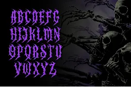 GHOOST Horror Metal Font