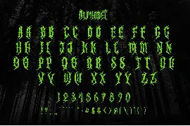 GHOOST Horror Metal Font