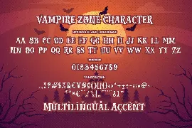 Vampire Zone a Horror Spooky Scary Halloween Font