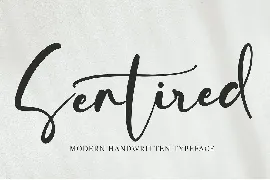 Sentired font