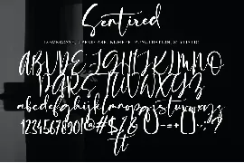 Sentired font