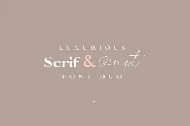 Rosalia Boutique- Handwritten Script and Serif Duo font