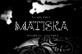 Matiska Tribal font