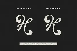 Bouchers X.1 font