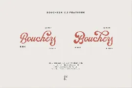 Bouchers X.1 font