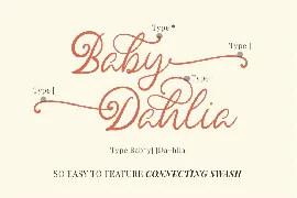 Baby Dahlia - A Script Font