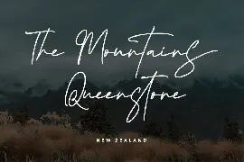 Queenstown Signature - Signature Font