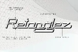 Retanglez font