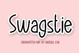 Swagstie font