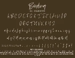 Bonding - Handwritten Font