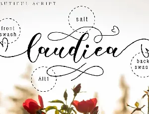 Laudiea - A Lovely Script Font