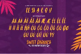 Sweet Darkness - Fun Display Typeface font