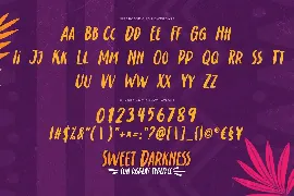 Sweet Darkness - Fun Display Typeface font