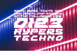 Hypers Techno - Futuristic Font