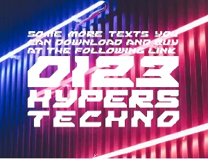 Hypers Techno - Futuristic Font